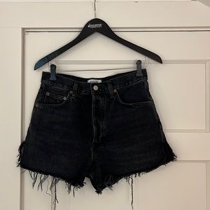 Agolde Vintage Dee Shorts - black